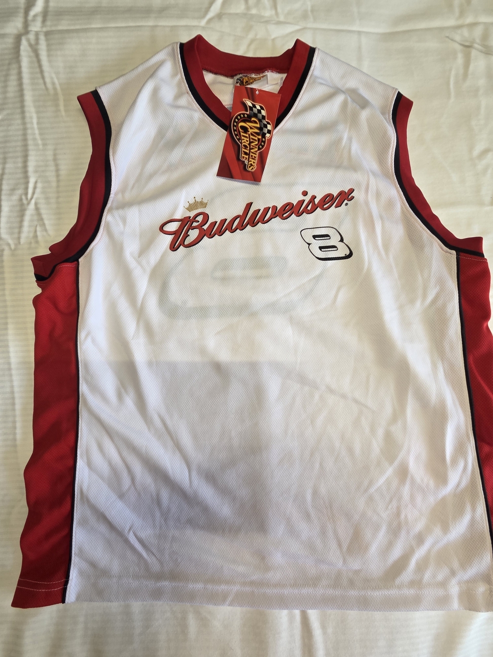 Winner Circle Dale Earnhardt Jr. Budweiser Sleeveless Jersey Tank - XXL